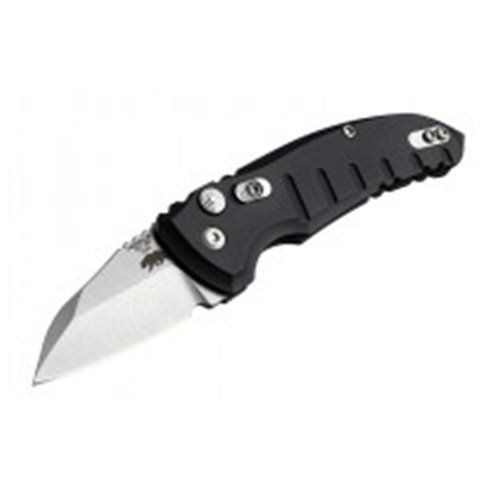 Hogue A01 Microswitch Wharncliffe Blade Black Automatic Knife